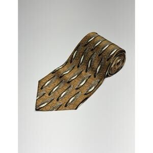 Pierre Cardin 100% Silk Tie Abstract Elegant Business USA Made Men’s Size 58 X 4